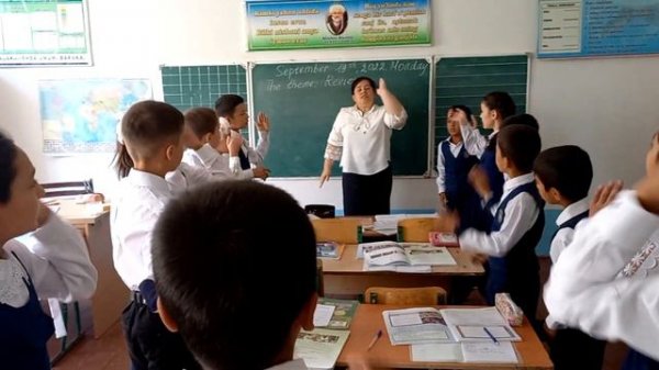 Warm-up activity for the English lessons