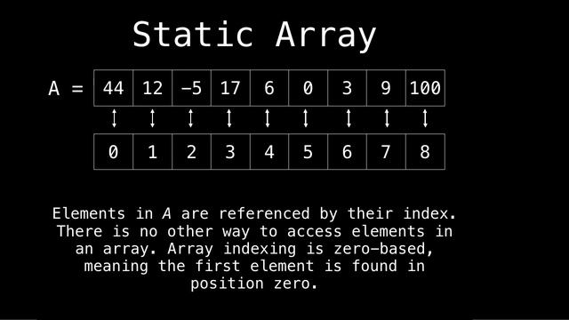 Dynamic and Static Arrays смотреть онлайн