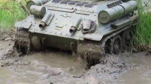 Танк Т 34-85  на радиоуправлении масштаб 1:4