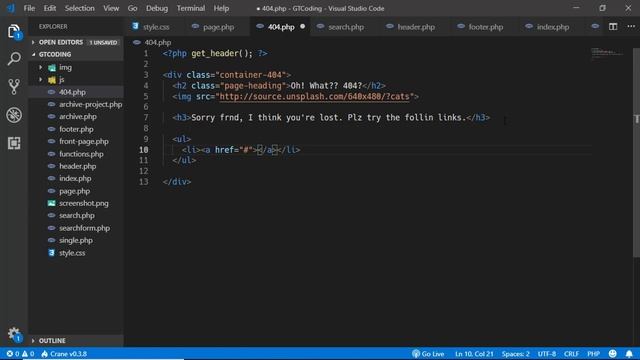 Custom 404 Page in WordPress | GTCoding смотреть онлайн