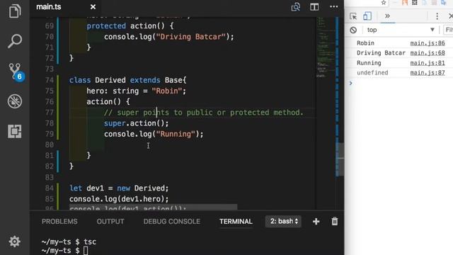 TypeScript 028 - Inheritance смотреть онлайн
