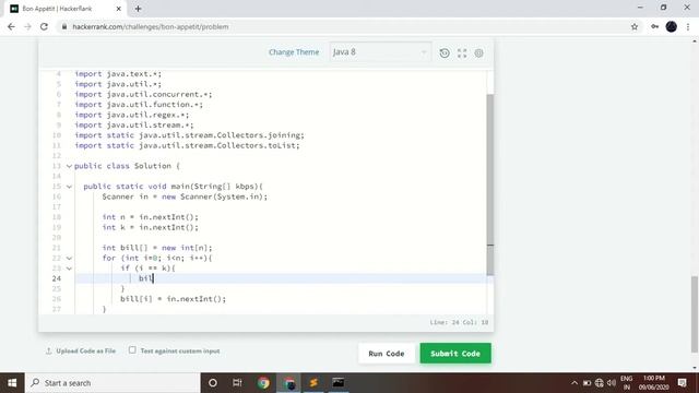 Bon Appetit #HackerRank смотреть онлайн
