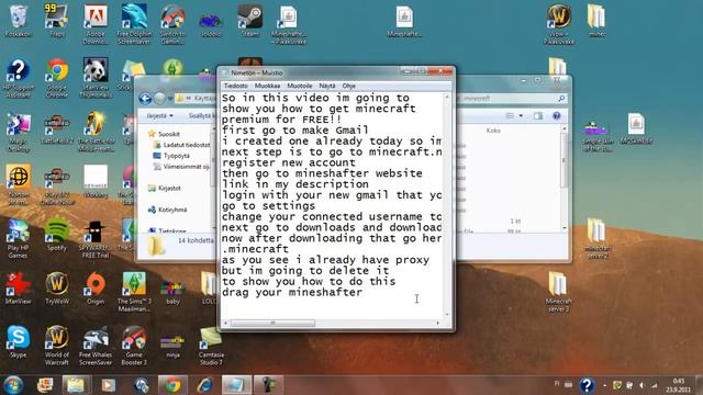 How to get Free Minecraft premium account 1.8.1 and other versions!!! смотреть онлайн