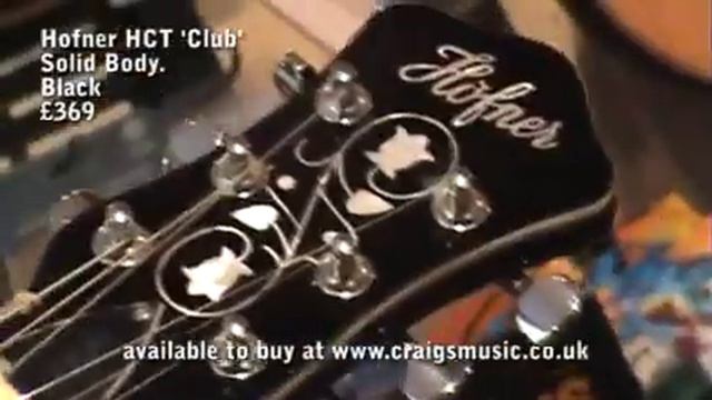 Hofner HCT 'Club' Solid Body. Black £369.mp4 смотреть онлайн