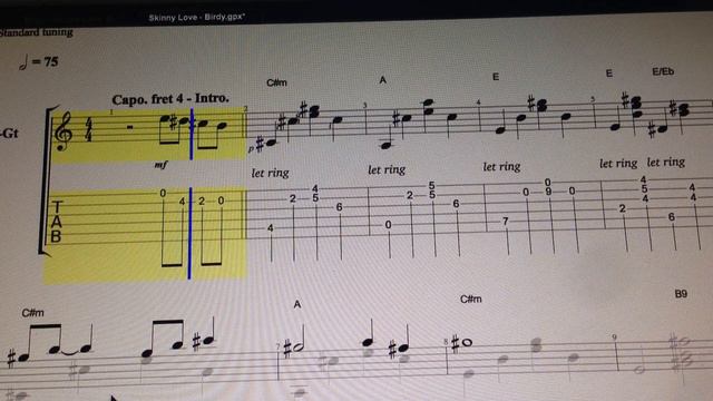 Birdy - Skinny Love - Easy - TabFaceGuitar смотреть онлайн