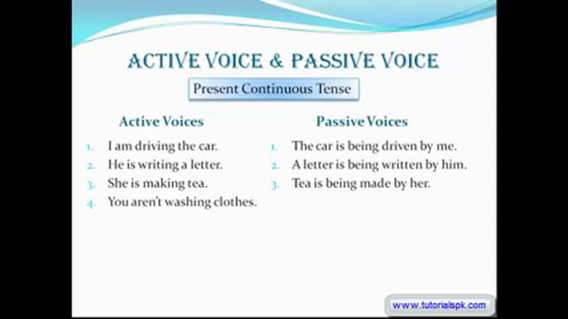 Present Continuous Passive | Present Progressive Passive смотреть онлайн