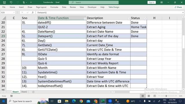 FUNCTION user defined system (UDF) , Date & Time Function смотреть онлайн