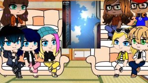 Реакция Леди баг и супер кот на команду 7. (Наруто Узумаки) {2/4} [Gacha club]