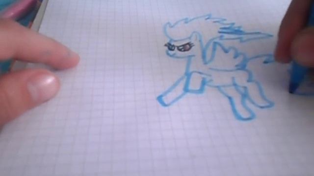 Как нарисовать пони Радугу дэш Рейнбоу рок! смотреть онлайн