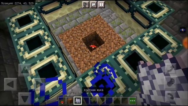 Сломал портал в эндер мир с помощью гриба!!! В Minecraft BE(PE). смотреть онлайн