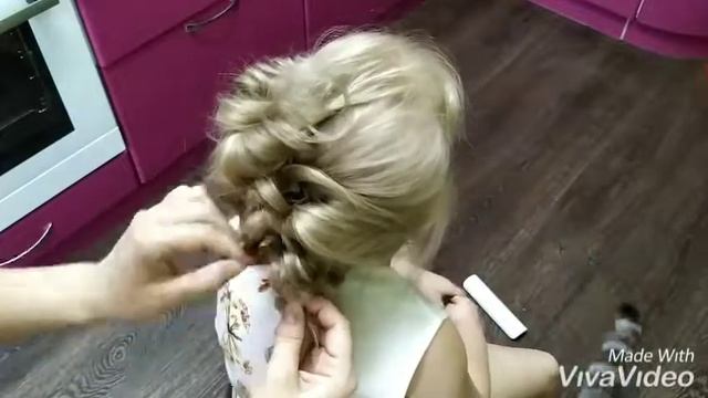 Прическа из резиночек смотреть онлайн