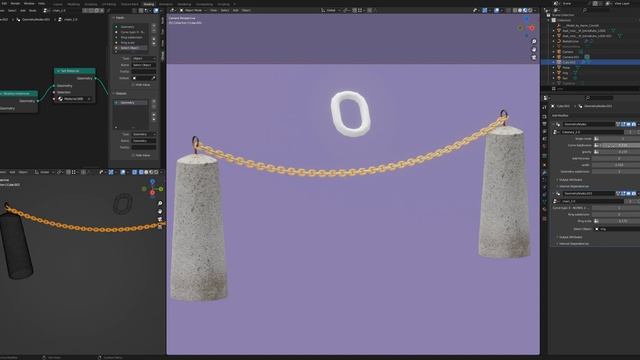 Blender | Geometry Nodes - chain generator смотреть онлайн