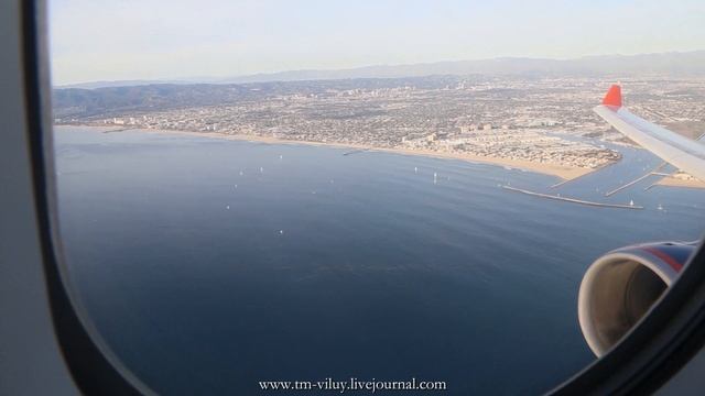 A330 Take off, Los Angeles LAX airport | вылет из аэропорта Лос-Анджелеса смотреть онлайн
