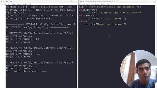 L- 06 Check the number is Positive or Negative || Python смотреть онлайн