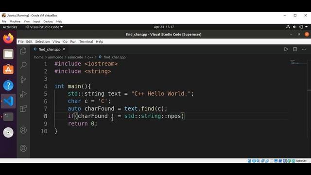 C++ Find a Character in a String смотреть онлайн