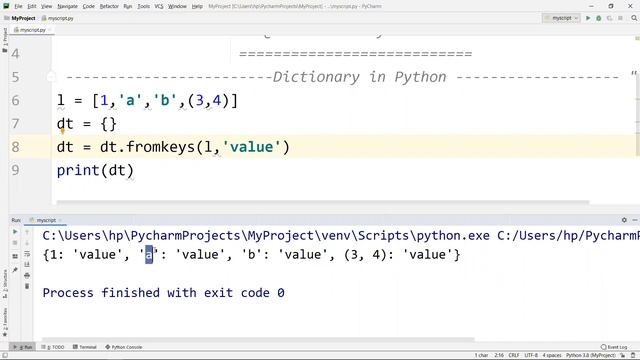 #44 Python Tutorial for Beginners | Dictionary Methods like update(), keys(), values(), items() смотреть онлайн