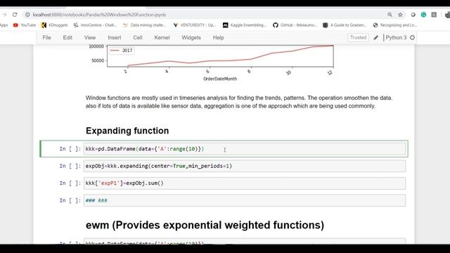 Advanced Pandas Part 2 Rolling and expanding in Python, Windows operation in Pandas, Python смотреть онлайн