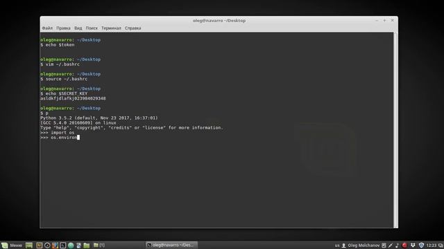Уроки Python casts # 2 - Переменные окружения. Использование. смотреть онлайн