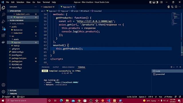 Checkbox Filter using VUE JS & Laravel API смотреть онлайн