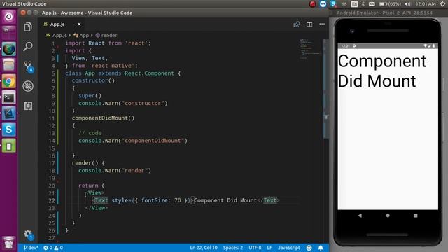 React-Native Hindi tutorial # componentDidMount | life cycle method смотреть онлайн