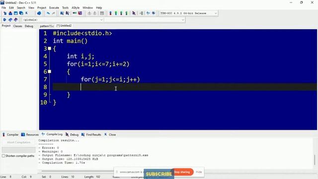 Program: Number Pattern Program in C| number pattern program in java| pattern program in c| java смотреть онлайн