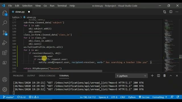 Part 61.Complete Project | Give Notification to Teacher| Python DJango Bangla (বাংলা) tutorial смотреть онлайн