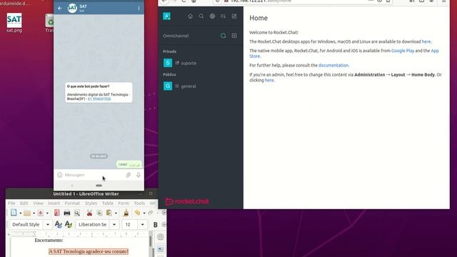 Rocket.chat callcenter WhatsApp e Telegram смотреть онлайн