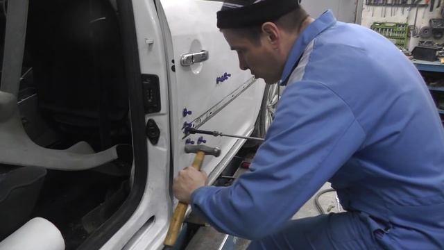 Caddy. Рихтовка двери. Клеевая система рулит) смотреть онлайн