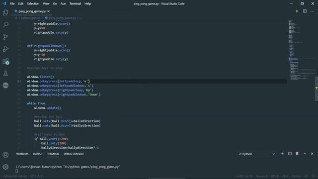 How to create Ping pong game in python | TELUGU | Turtle module | create game in 10 minutes смотреть онлайн