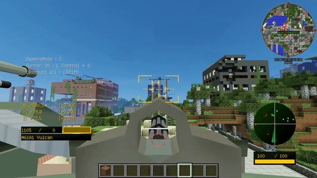 Обзор модов № 57 MCHeli Minecraft Helicopter-реалистичные вертолеты,самолеты,танки,турели(Часть 3) смотреть онлайн