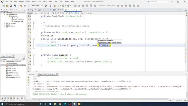 Solo aceptar números JavaFX, sumando dos números. смотреть онлайн