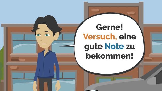 Deutsch Lernen | Mia Schreibt Eine Wichtige Arbeit | Wortschatz Und Wichtige Verben