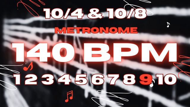 140 BPM - 10/4 & 10/8 Metronome смотреть онлайн