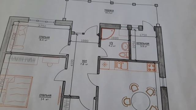 ПРОЕКТ НЕБОЛЬШОГО ОДНОЭТАЖНОГО ДОМА. смотреть онлайн