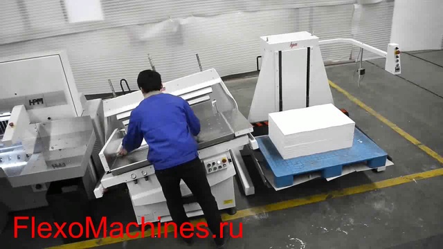 Листорезка - флаторезка - Станок для резки бумаги и картона смотреть онлайн