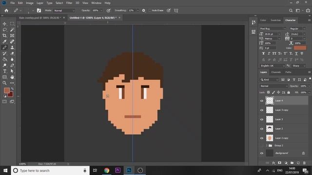 How To Make a Pixel Art Character Logo/Profile Picture in Photoshop смотреть онлайн