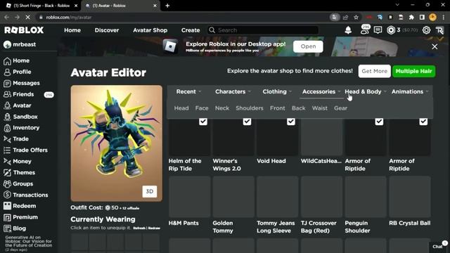 [FREE ITEM] HOW TO GET THE SHORT FRINGE - BLACK | ROBLOX смотреть онлайн