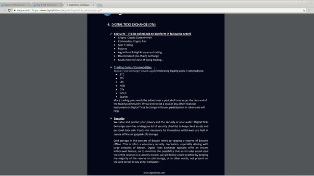 Digital ticks - изучаем WhitePaper проекта. (author Burmik123) смотреть онлайн