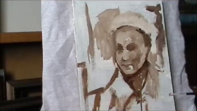 как начать рисовать красками(грийзаль) смотреть онлайн