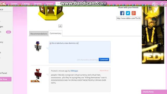 ROBLOX NEW DOMINO CROWN: Tix Domino смотреть онлайн