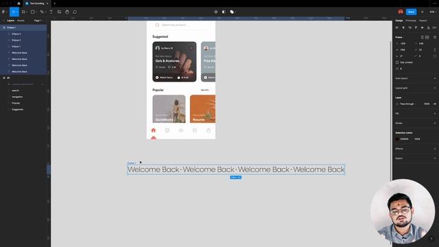 Text Scrolling in Figma | Prototyping Guides in Figma | UI Design | Scrolling Animation смотреть онлайн