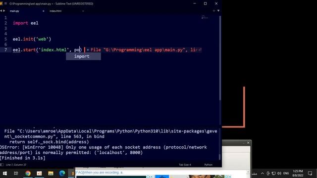 SOLVED] eel python Error 404 Not Found] смотреть онлайн
