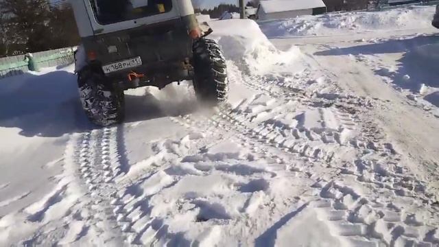 Уаз на кразовских ободрышах. Вездеход.Монстр. смотреть онлайн