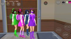 Сакура скул симулятор::  работаю курьером еды