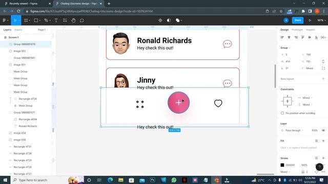 Chatting Ui Screens Deisgn Figma + Filmora - Speed Art смотреть онлайн