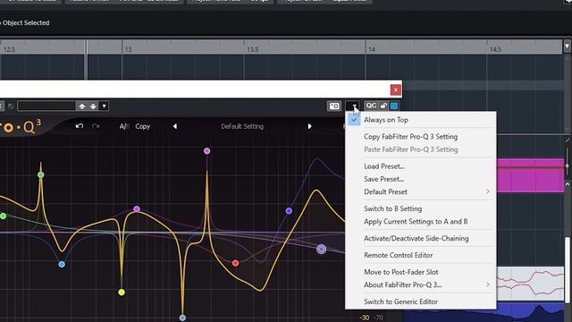 Как копировать настройки с одного плагина в другой Cubase 12