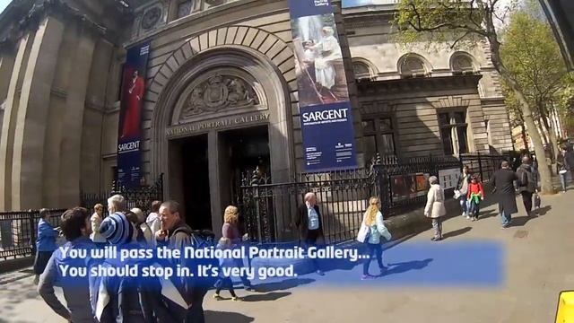Getting to the National Gallery, London. Walking directions: Leicester Square to Trafalgar Square смотреть онлайн