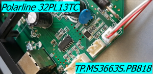 Polarline 32PL13TC нет подсветки. TP.MS3663S.PB818 уменьшить ток.