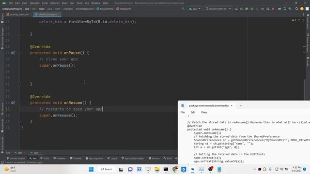 Android Java Project to Store,Read & Delete Data Using SharedPreferences Example смотреть онлайн