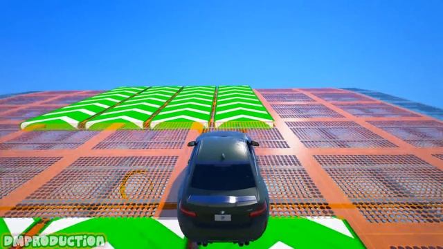 Sports Cars with Spiderman and Superheroes Speed and Stunt on Mega Ramp GTA 5 MODS #346 смотреть онлайн